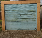 Before and after images of garage doors from Best Garage Doors Barnsley, South Yorkshire
